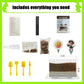 WKLOUYHE Root Viewer Kit – STEM Toy for Kids 6-10, Green Plastic Gardening Set, DIY Craft Growing Kit, Birthday & Easter Gift