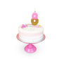 Talking Tables Bday 6 Birthday Candle Cake Topper, Height 8cm, 3, Pink, BDAY-CANDLE-6