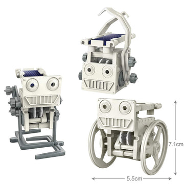 4M 3-In-1 Mini Solar Robot – Stem Toys Diy Green Science Eco-Engineering Building Kit Gift For Kids, 4M Mini Solar Robot 3 In 1