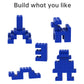 Classic Bulk Brick Block 2X4, 200 Piece Building Brick Blue, Compatible With Lego Parts And Pieces 3001, Creative Play Set - Com