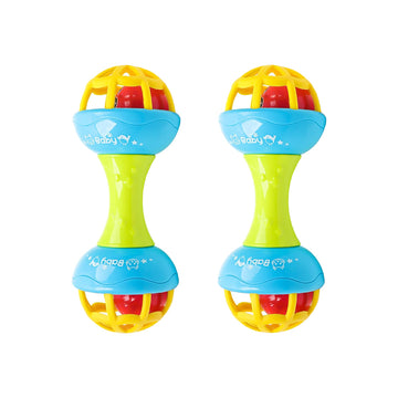 Wishkey Plastic Colorful Rattles For Infants, Bpa Free Non-Toxic Shake & Grab Toys For New Born Babies, Early Age Toys For Kids,