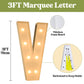 3Ft Marquee Light Up Letters, Large Marquee Letters V For Party Decorations, Big Baby Letters For Baby Shower Birthday Party Dec
