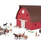 John Deere 1/64 Scale Round Barn Play Set - 73 Pieces, Red Plastic, Model LP69979