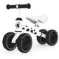 Allobebe Baby Balance Bike For 1 Year Old, Toddler First Balance Bike, No Pedal Infant 4 Wheels Baby Walker First Birthday Gift, Mini Bike For 12-24 Months, Spotty Dog