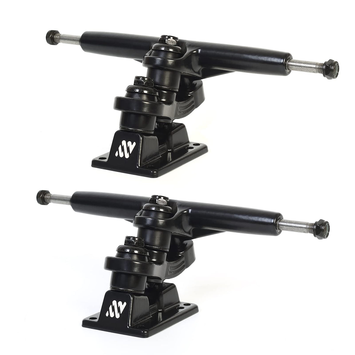 ANTWHEEL Sidewinder II Longboard/Skateboard/surf Skateboard Black Skateboard Double Kingpin Trucks 7 Hanger 9.72 Axle (Set of 