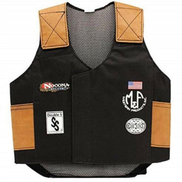 M & F Western Kids' Bull Rider Play Vest 2-10 Years, Black, Large