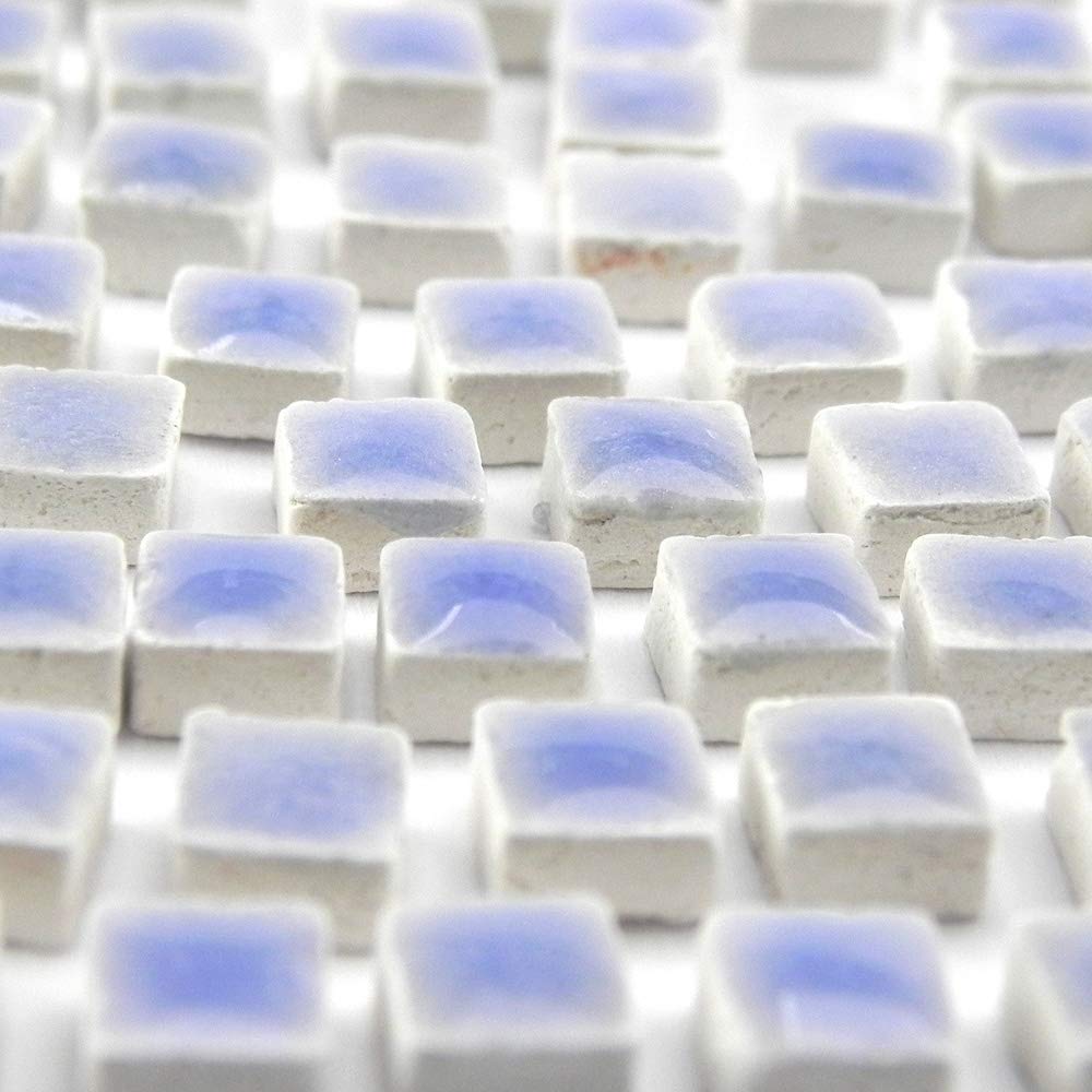 Mini Ceramic Tiles (0.19Inch Or 5Mm) 250 Pieces, Pale Mauve, Wb06