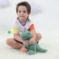 Apricot Lamb Toys Plush Dinosaur Stuffed Animal Soft Cuddly Perfect For Girls Boys (Green Dinosaur, 10 Inches)