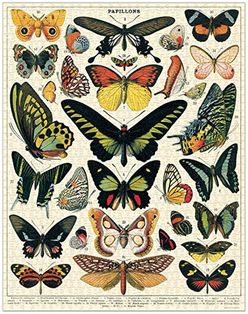 Cavallini Vintage Jigsaw Puzzle - 1000 Pieces, 55x70cm, Cardstock, Multi Color, Model PZL/BTR