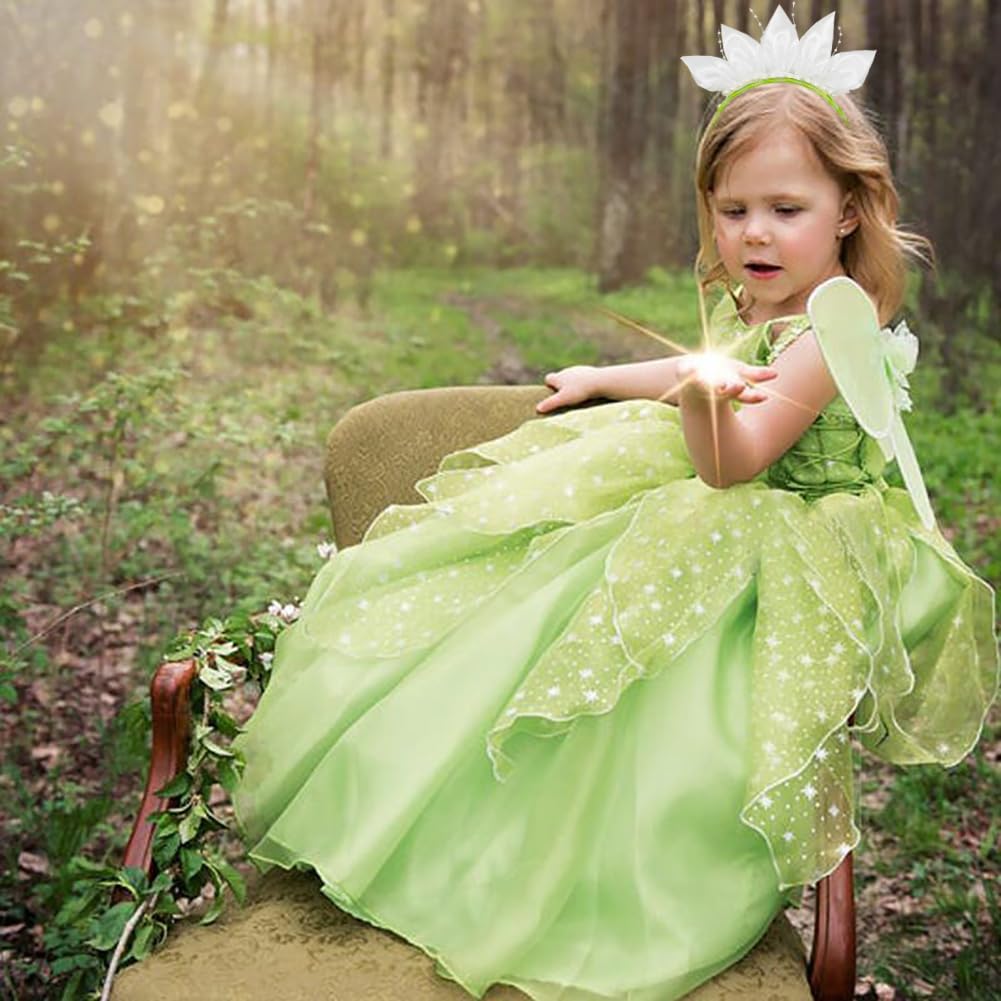 Girls Princess Tiana Dress Up Accessories - Headband For Halloween, Christmas Party Favors For Kids