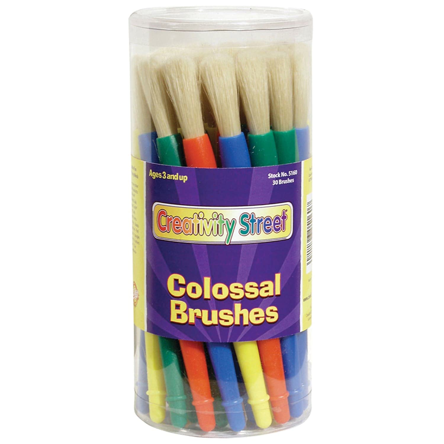 Chenille Kraft Creativity Street Colossal Extra Large Plastic Brushes ...