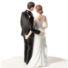Wedding Collectibles Cake Topper - Funny Sexy Tender Touch Figurine, 5.25" Porcelain, Humorous Bride & Groom Decor