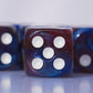 10 Pc D6 Dice 16Mm Acrylic Dice Set For Rpg Mtg Dnd Dice Table Games And Board Games (Coffee + Blue)