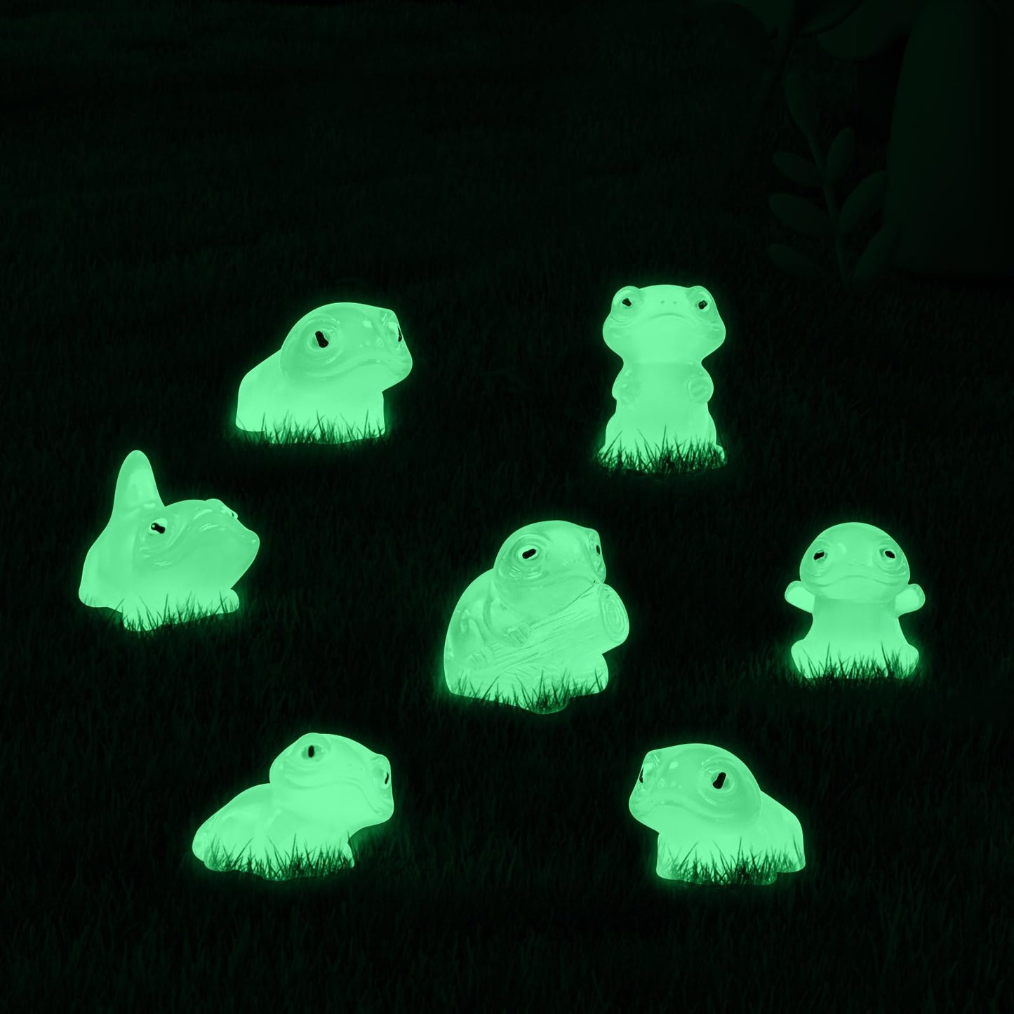 24 Pieces Mini Lizard Decors Luminous Mini Resin Animals Tiny Animals For Dollhouse Fairy Garden Micro Landscape Cake Topper Dec