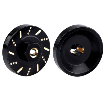 Brass Extended Wheel Spacers Wheel Weights 7mm Hex for Axial SCX24 1/24 RC Crawler Upgrade Parts (4-Pack)