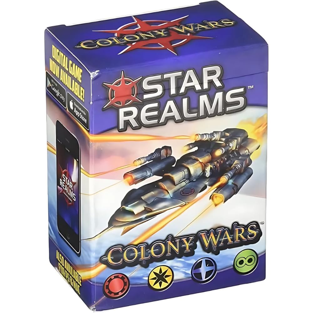 White Wizard Games Star Realms: Colony Wars Deckbuilding Card Game, 145mm x 99mm x 145mm, Paper, White, Model WWG011-EN