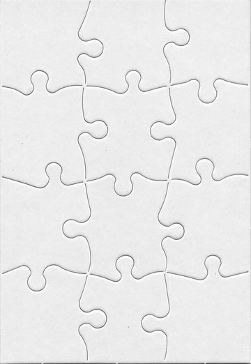 100 Blank Jigsaw Puzzles – 5.5 X 8 Inch, 12 Pieces Each – Hygloss Dyi Party Invites, Perfect For Decorating, Kids' Activities, Arts & Crafts Or Party Favors - Puzzle Pieces To Draw On For Crafts