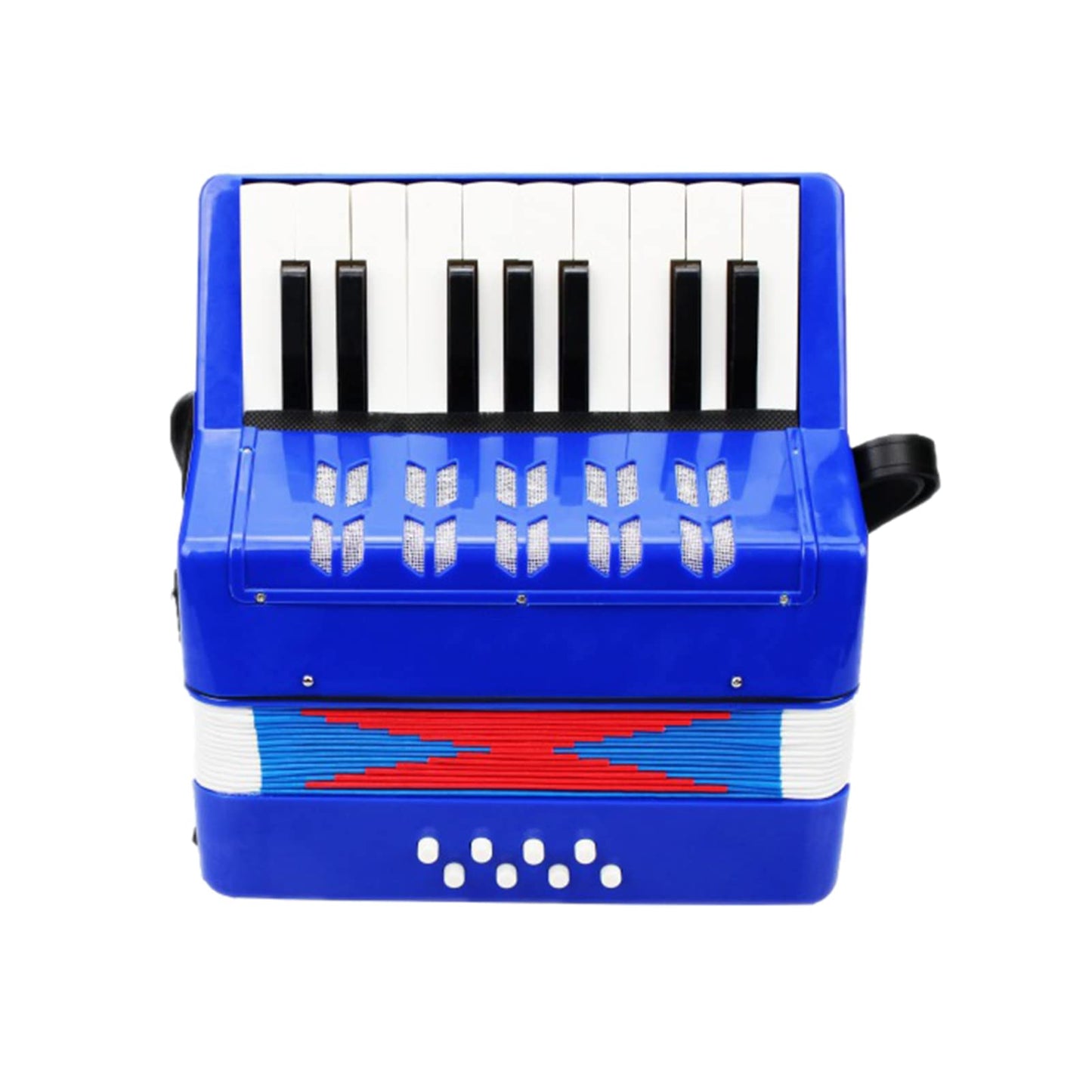 Kids Children Accordion 17Key 8 Bass Mini Small Accordion Educational Musical Instrument For Beginner Birthday Gift Blue Yunfu