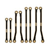 INJORA Black Coating Brass High Clearance Chassis Links for 1/18 RC Crawler Redcat Ascent-18 Upgrade