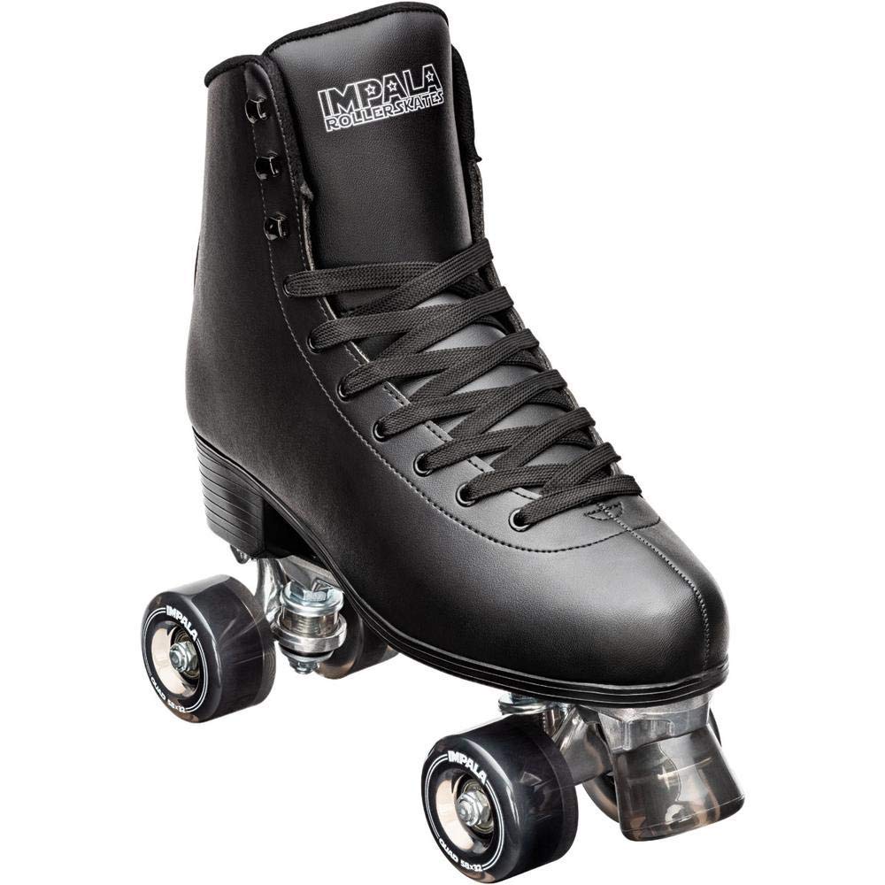 Impala Rollerskates Impala Quad Skate (Big Kid/mature-themed) Black 10 (US Men's 8  Women's 10) M