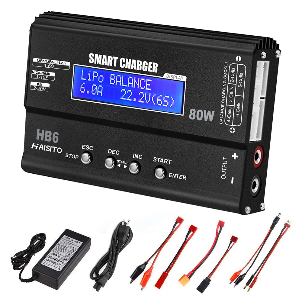 Lipo Charger H B6 Rc Charger Lipo Battery Balance Rc Car Charger Discharger For Lipo/Li-Ion/Life Battery(1-6S) Nimh/Nicd (1-15S)