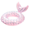 Heysplash Mermaid Pool Float, Mermaid Tail Shaped Pool Swimming Float Tube Ring Floatie, Summer Water Fun Beach Party Swimming Pool Toys For Kids Children Adults Water Activities, Pink