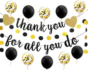 Thank You For All You Do Banner Appreciation Theme Party Decoration For Employee Doctor Nurse Parents Teacher Coworker Staff Han