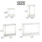 Zhx 72Pcs Clear Transparent Window House Building Brick Toy Classic Flat Plates Pieces And Parts Block Compatible With Major Brands (White Mix)