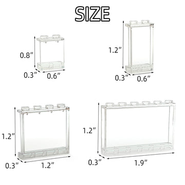 Zhx 72Pcs Clear Transparent Window House Building Brick Toy Classic Flat Plates Pieces And Parts Block Compatible With Major Brands (White Mix)