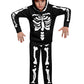 Besserbay Halloween Unisex Kids Skeleton Skull Printed Sweatshirt Set Black Hooded Outfit With Kangaroo Pocket 4 Years