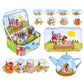 Regal Games Old Macdonalds Tea Time - Barnyard Animal Designed Kids Tea Time Set - Includes 1 Teapot, 4 Cups, 4 Saucers, 1 Plat
