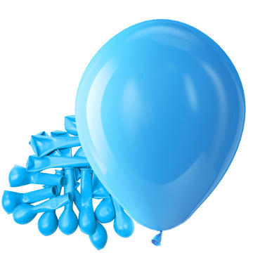 Bezente Blue Balloons Latex Party Balloons - 150 Pack 5 Inch Matte Small Light Blue Helium Balloons For Birthday Wedding Baby Sh
