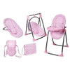 Lissi Baby Doll 6-in-1 Convertible Highchair Play Set, Small, Multi, Plastic, Model 61100N