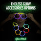 200 Ultra Bright Glow Sticks Bulk - Halloween Glow In The Dark Party Supplies Pack - 8' Glowsticks Party Favors With Bracelets And Necklaces