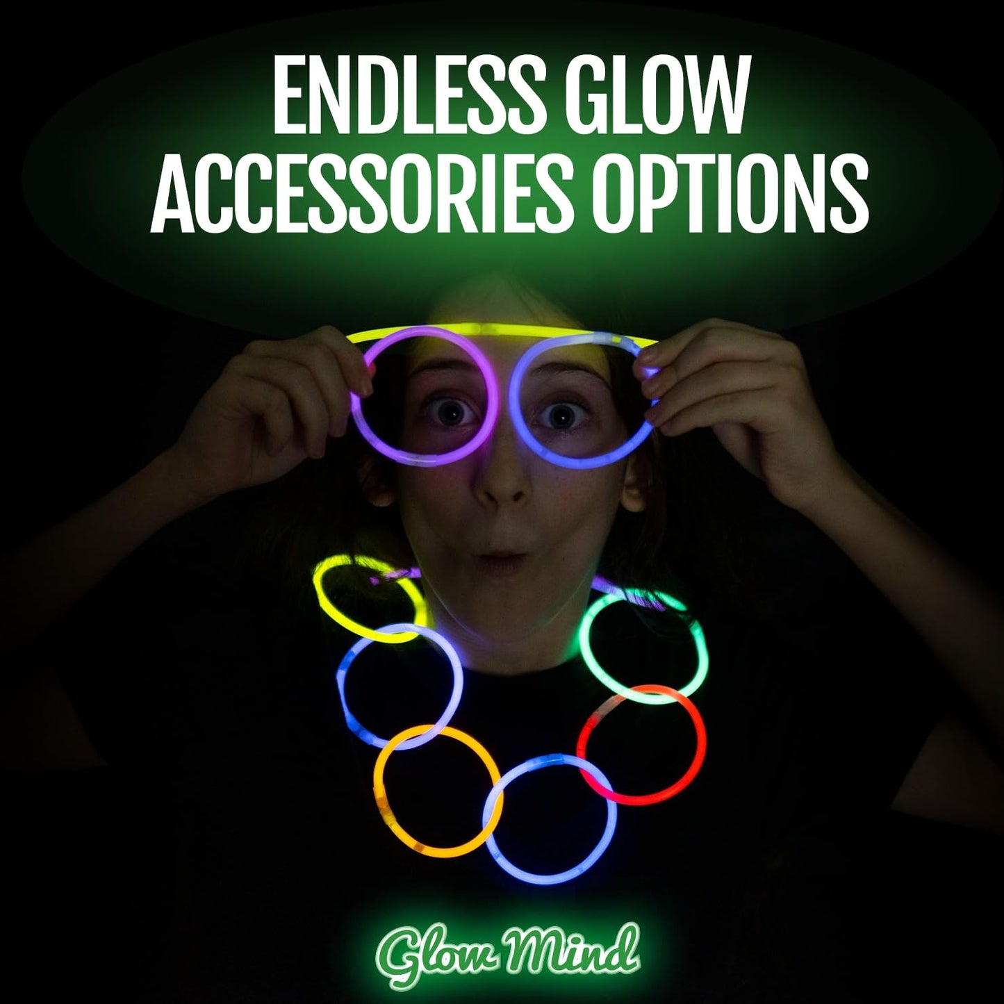 200 Ultra Bright Glow Sticks Bulk - Halloween Glow In The Dark Party Supplies Pack - 8' Glowsticks Party Favors With Bracelets And Necklaces