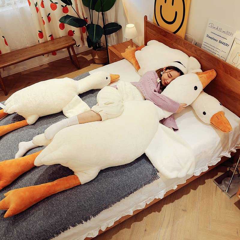Cottonstar Goose Stuffed Animal 75 Inch Plush Toy, 6 Foot Giant Duck Plush, Super Soft Huge Plushies Pillow Hugging, Gift For Ki