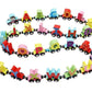 Funblast Wooden Magnetic Alphabet Colorful Train, Educational Model Vehicle Toys, Set Of 26 Pcs A To Z, Educational Learning Toy