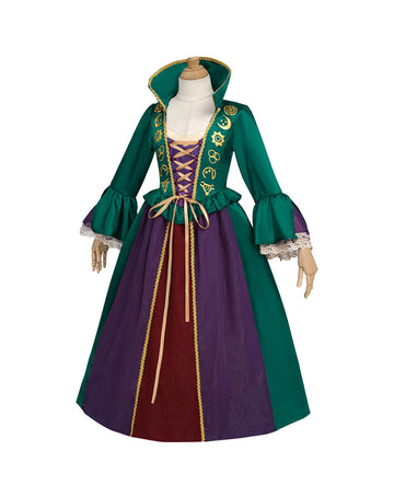 Nspstt Sanderson Sisters Costumes Witch Girls Winifred Sanderson Dress Kids Halloween Costume