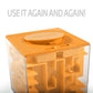 Trekbest Money Maze Puzzle Box - A Fun Unique Way To Give Gifts For Kids And Adults (Yellow)