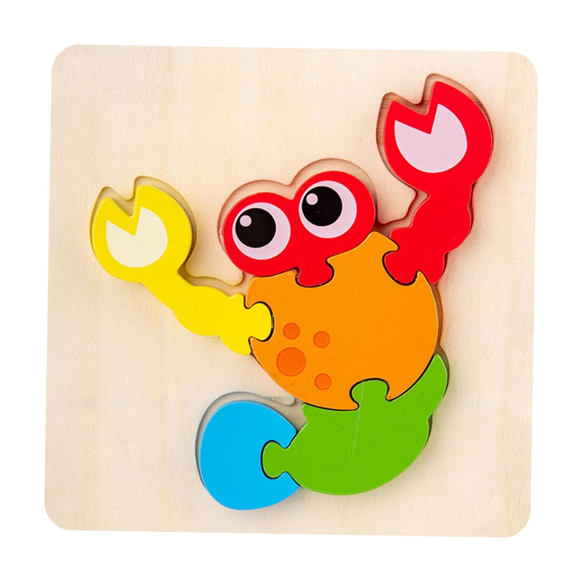 Club BollywoodWooden Jigsaw Puzzle Stem Brain Teasers Puzzle Kindergarten Color Perception Lobster|Baby|Toys for Baby|Developmen