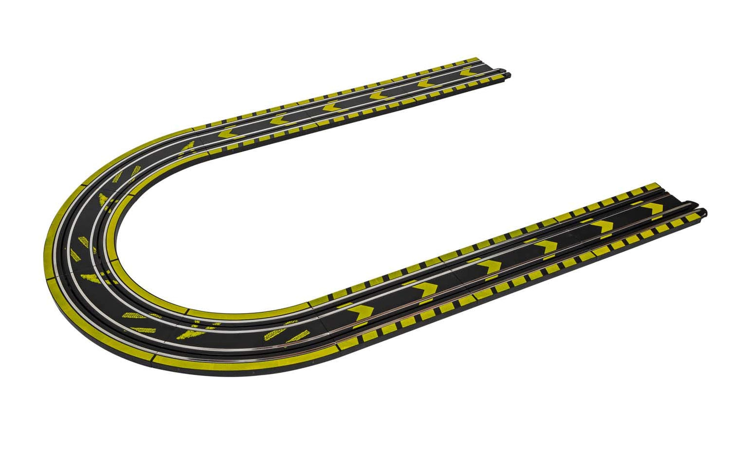 Micro Scalextric 1:64 Slot Car Track Extension Pack G8045 - 1.48m Plastic Straights & Curves