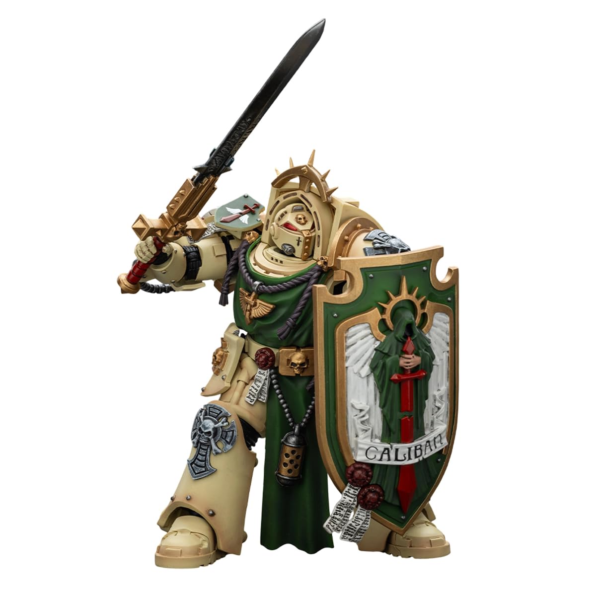 JOYTOY Warhammer 40,000 Dark Angels Deathwing Knight Action Figure 1/18 - JT02489, ABS, with Power Sword & Storm Shield