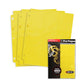 Bcw Double-Sided 9-Pocket Pages Holder - 10 Yellow Pages| Trading Card Binder Sheets | Secure Side Loading | Ideal Card Storage 