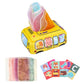 Secret Desire Sensory Pull Along Toddler Tissue Box Bus Drawer For Preschool Motor Skills Style B|Developmental Baby Toys