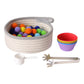 Ilsmysutra Puzzle Toy Early Educational Cognition Hand Eye Coordination For Toddler Cotton Thread Basket|Toys For Baby|Developme
