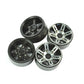 LAFEINA 1:10 Scale RC Crawlers Metal Alloy 1.9 Inch Beadlock Wheel Rim with 6 Spokes for 1/10 RC Rock Crawler Axial SCX10 CC01 D
