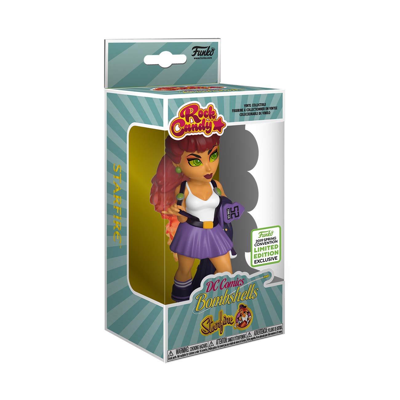 Funko Rock Candy Dc Bombshells: Starfire - Eccc 2019 Spring Convention 3000 Pcs Limited Edition Exclusive