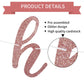 Rose Gold Happy Birthday Banner - No Diy - Rose Gold Birthday Party Banner In Script - Pre-Strung - Rose Gold Glitter Birthday G