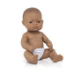 Miniland Doll 12 5/8'' Hipanic Girl (Polybag) - Made In Spain, Anatomically Correct, Quality, Inclusion