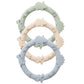 YIVEKO Silicone Teethers for Babies 0-6 6-12 Months Teething Toys for Infants Baby Chew Toys for Sucking Needs Baby Teething Rings for Infant Boys and Girls 3 Pack-Dinosaur-Baby Blue